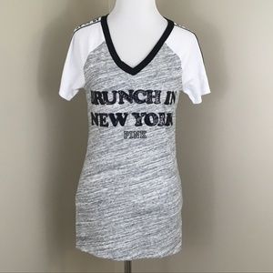 Victoria's Secret Pink Top Sz Small Brunch NY